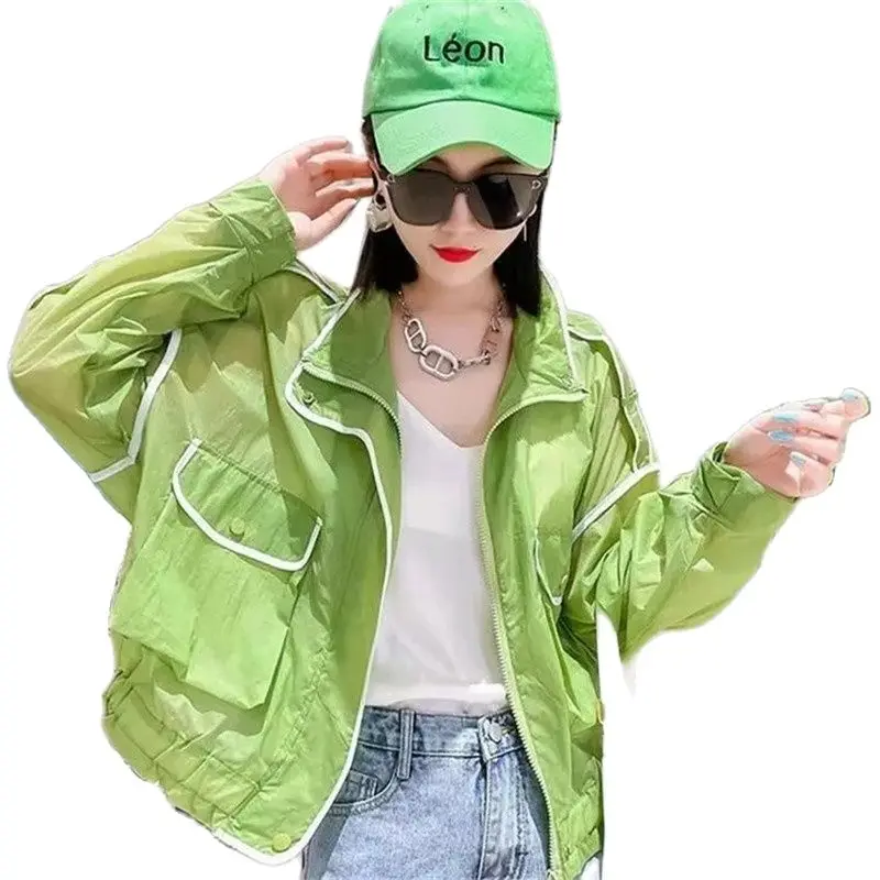 Sun-Proof Clothing Women Summer Ladies Jacket 2023 New Korean Version Loose Thin And Stylish Cardigan Student Outerwear
Sun-Proof Clothing Women Summer Ladies Jacket 2023 New Korean Version Loose Thin And Stylish Cardigan Student Outerwear