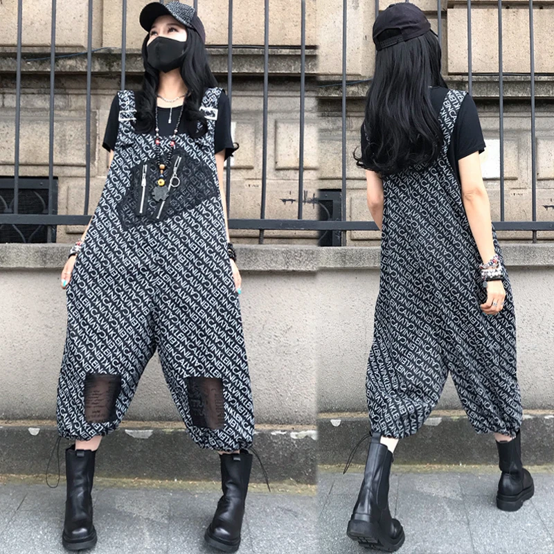 Модные летние комбинезоны-карго оверсайз в стиле пэчворк, с высокой талией, в ретро-стиле, трендовые, больших размеров, длиной до щиколотки
Модные летние комбинезоны-карго оверсайз в стиле пэчворк, с высокой талией, в ретро-стиле, трендовые, больших размеров, длиной до щиколотки