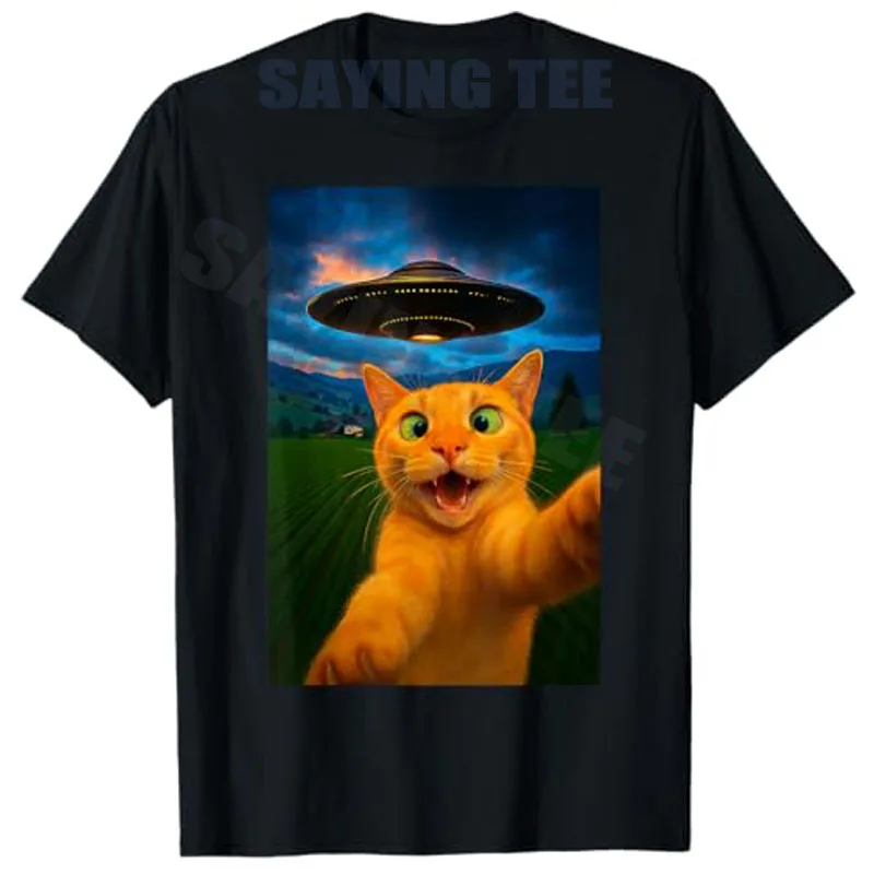 Funny Cat Selfie UFO Graphic Tees Men Women Teens Boys Kids T-Shirt Aesthetic Clothes Novelty Gift Y2k Alien Believers Tees Tops
Funny Cat Selfie UFO Graphic Tees Men Women Teens Boys Kids T-Shirt Aesthetic Clothes Novelty Gift Y2k Alien Believers Tees Tops