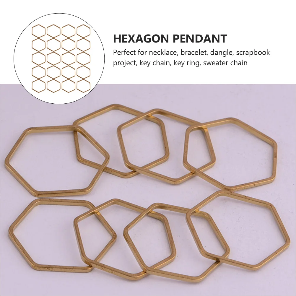 20 Pcs Hexagon Copper Pendants Hollow Out Geometric Jewelry Making Materials Crafts Supplies for Necklace Bracelet Key Chain
20 Pcs Hexagon Copper Pendants Hollow Out Geometric Jewelry Making Materials Crafts Supplies for Necklace Bracelet Key Chain