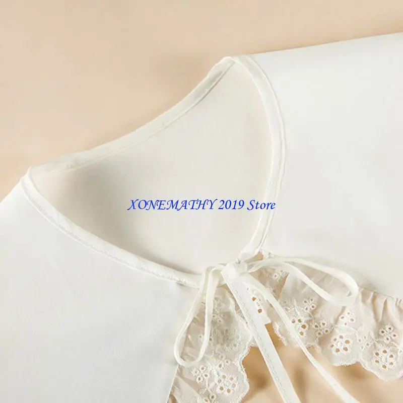 F42F Japanese Women Girls for Doll Fake Collar Shawl Wrap Hollow Out Floral Lace Ruffled Trim Necklace Lapel Blouse Short
F42F Japanese Women Girls for Doll Fake Collar Shawl Wrap Hollow Out Floral Lace Ruffled Trim Necklace Lapel Blouse Short