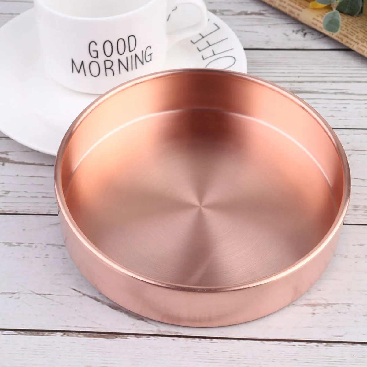 1pcs Metal Tray 14Cm Pure Copper Round Jewelry Plate Desktop Organizer For Rings Necklaces Storage Dish Food Nuts Serving Tray
1pcs Metal Tray 14Cm Pure Copper Round Jewelry Plate Desktop Organizer For Rings Necklaces Storage Dish Food Nuts Serving Tray