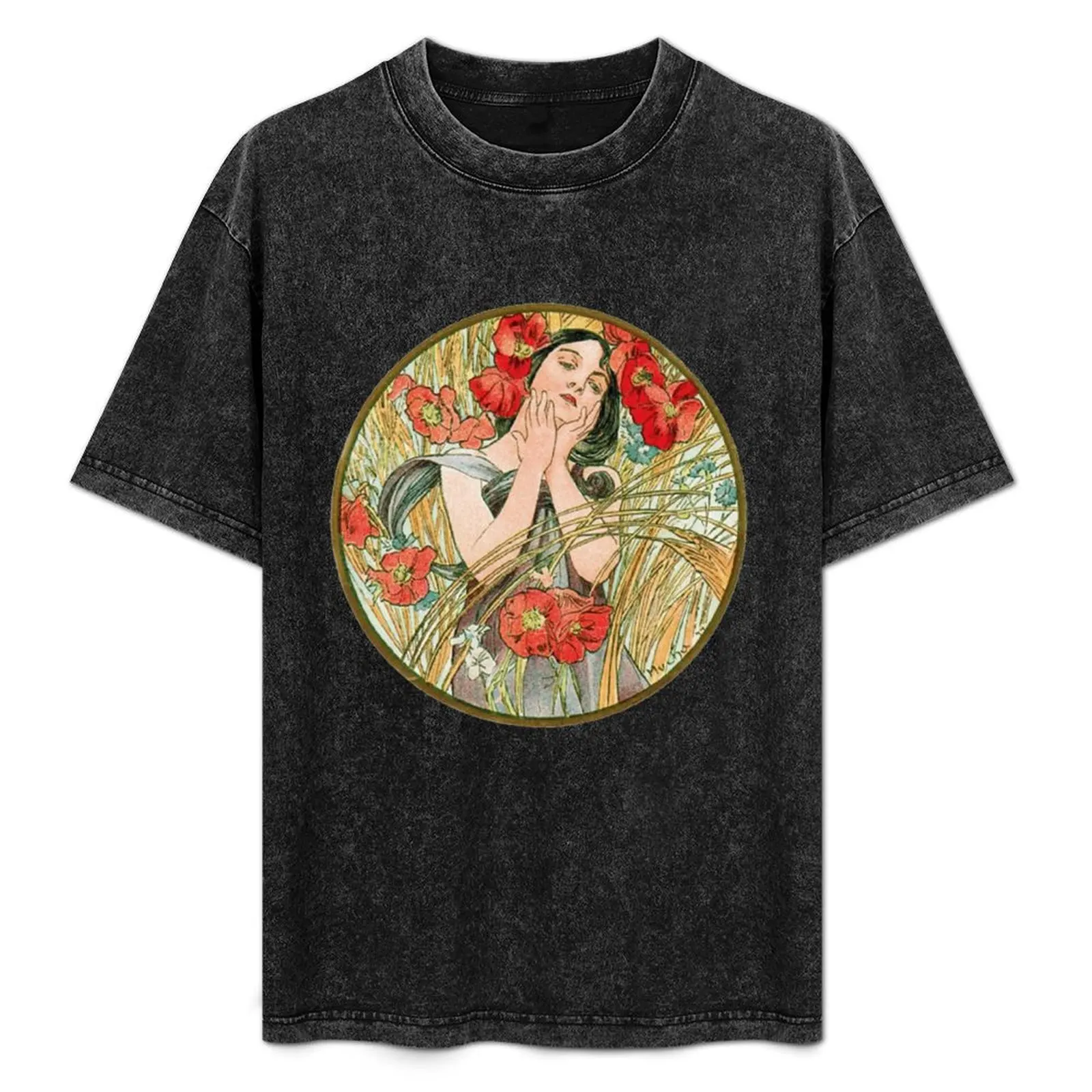 HD August from the 1889 Calendar by Alphonse Mucha T-Shirt Relaxed Casual Short Sleeve Tee
HD August from the 1889 Calendar by Alphonse Mucha T-Shirt Relaxed Casual Short Sleeve Tee