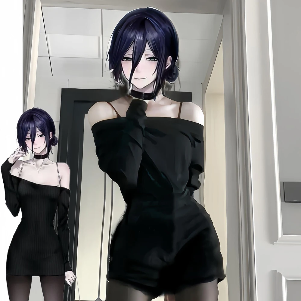 Anime Chainsaw Man Reze Cosplay Costume Bomb Women Dress Black Sexy Shoulder Dress Uniform Halloween Carnival Party Clothes
Anime Chainsaw Man Reze Cosplay Costume Bomb Women Dress Black Sexy Shoulder Dress Uniform Halloween Carnival Party Clothes