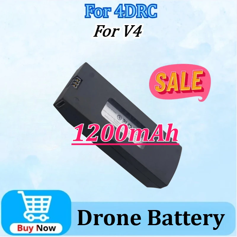 3.7V 1200mAh Replacement Drone Battery for 4DRC V4 RC Quadcopter Accessory Parts Powerful Newly Upgraded Replacement Batteries
3.7V 1200mAh Replacement Drone Battery for 4DRC V4 RC Quadcopter Accessory Parts Powerful Newly Upgraded Replacement Batteries