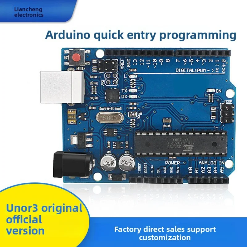 UNOR3Official Development Boardatmega328pChip Microcontroller Module CompatiblearduinoProgramming Motherboard
UNOR3Official Development Boardatmega328pChip Microcontroller Module CompatiblearduinoProgramming Motherboard