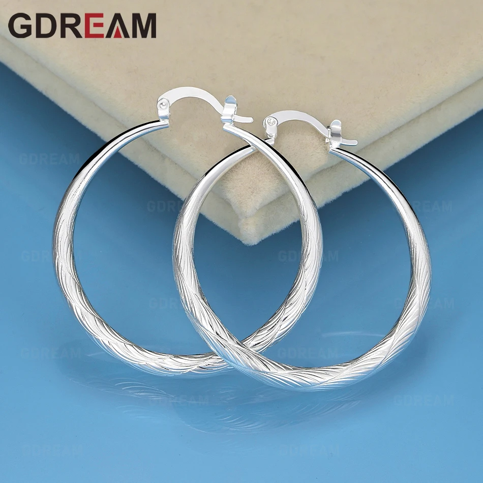 Серьги GDREAM из стерлингового серебра 925 пробы с круглым узором, аксессуары для пригородных поездок, женские рождественские подарки, ювелирные изделия
Серьги GDREAM из стерлингового серебра 925 пробы с круглым узором, аксессуары для пригородных поездок, женские рождественские подарки, ювелирные изделия