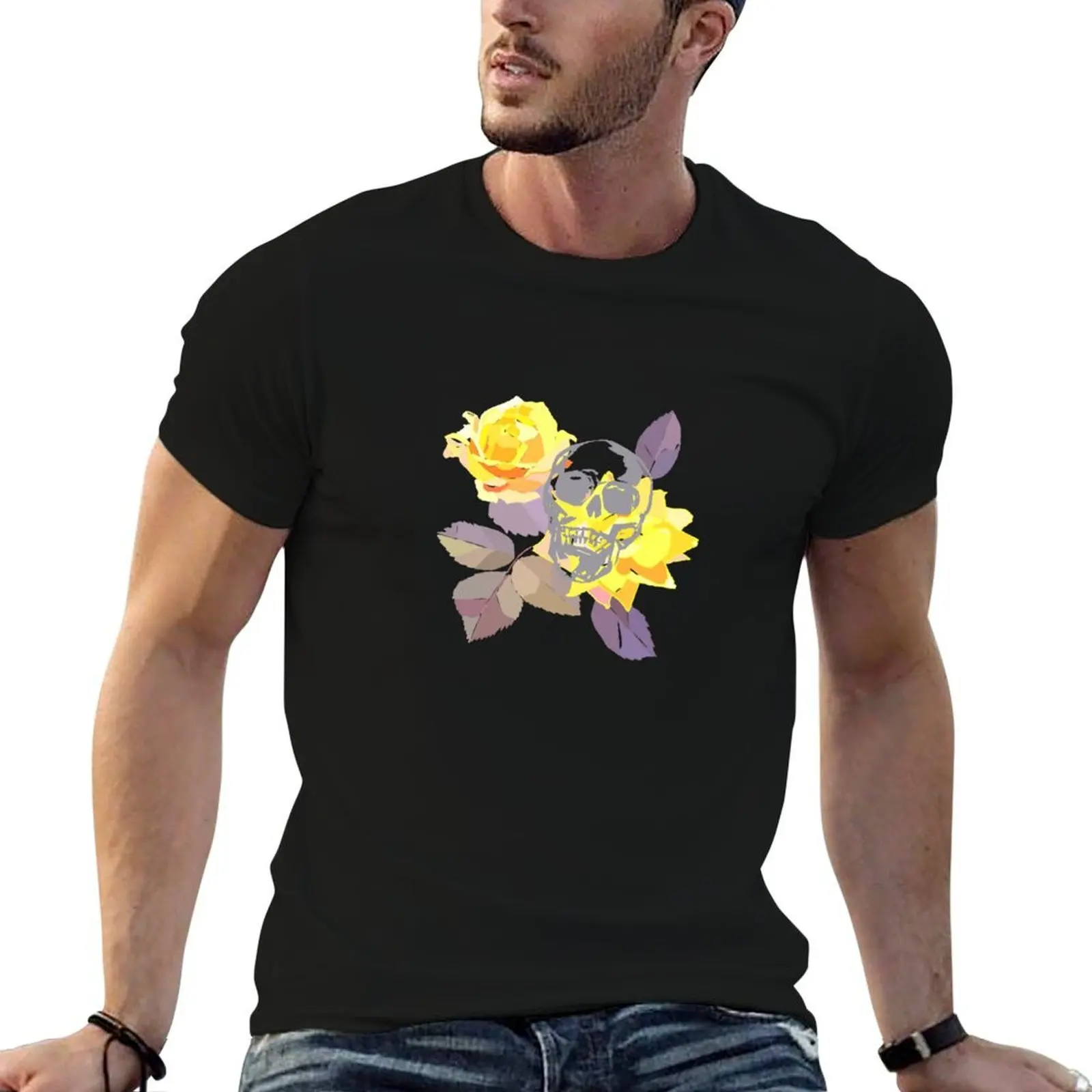 Skull and flowers T-Shirt t shirt personalised man t shirts graphic cotton tshirt 100% T-shirt
Skull and flowers T-Shirt t shirt personalised man t shirts graphic cotton tshirt 100% T-shirt