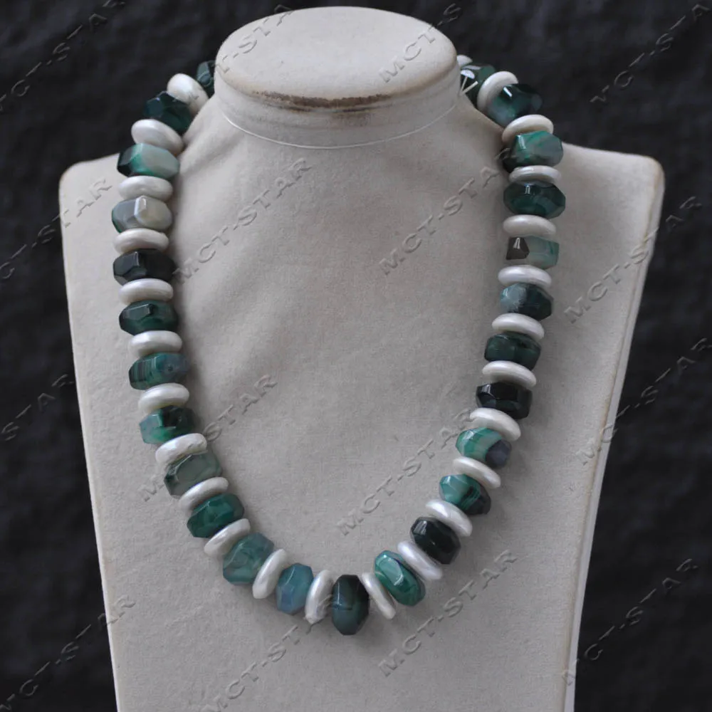 MTC·STAR Ожерелье из 2 нитей натурального белого жемчужно-зеленого ронделя с граненым агатом (Z14143)
MTC·STAR Ожерелье из 2 нитей натурального белого жемчужно-зеленого ронделя с граненым агатом (Z14143)