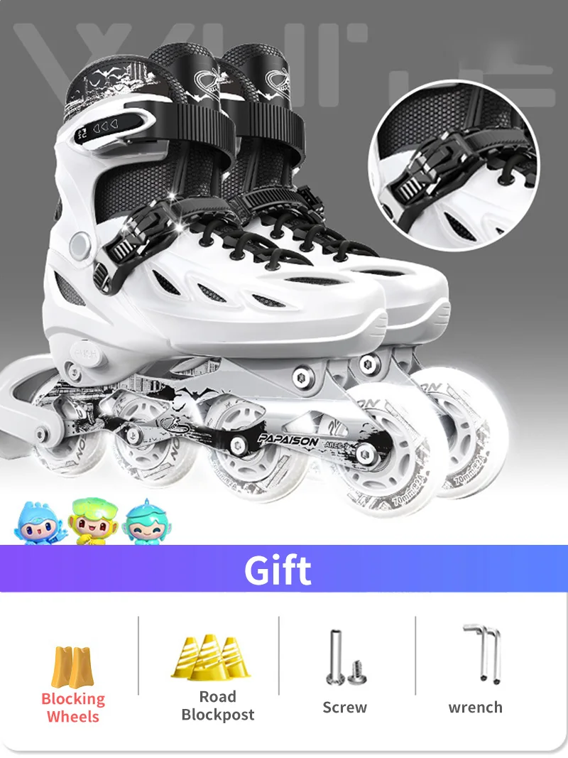 child roller skates boy white 4 rounds of illumination 4-speed size adjustment Suitable girl pink adults black
child roller skates boy white 4 rounds of illumination 4-speed size adjustment Suitable girl pink adults black