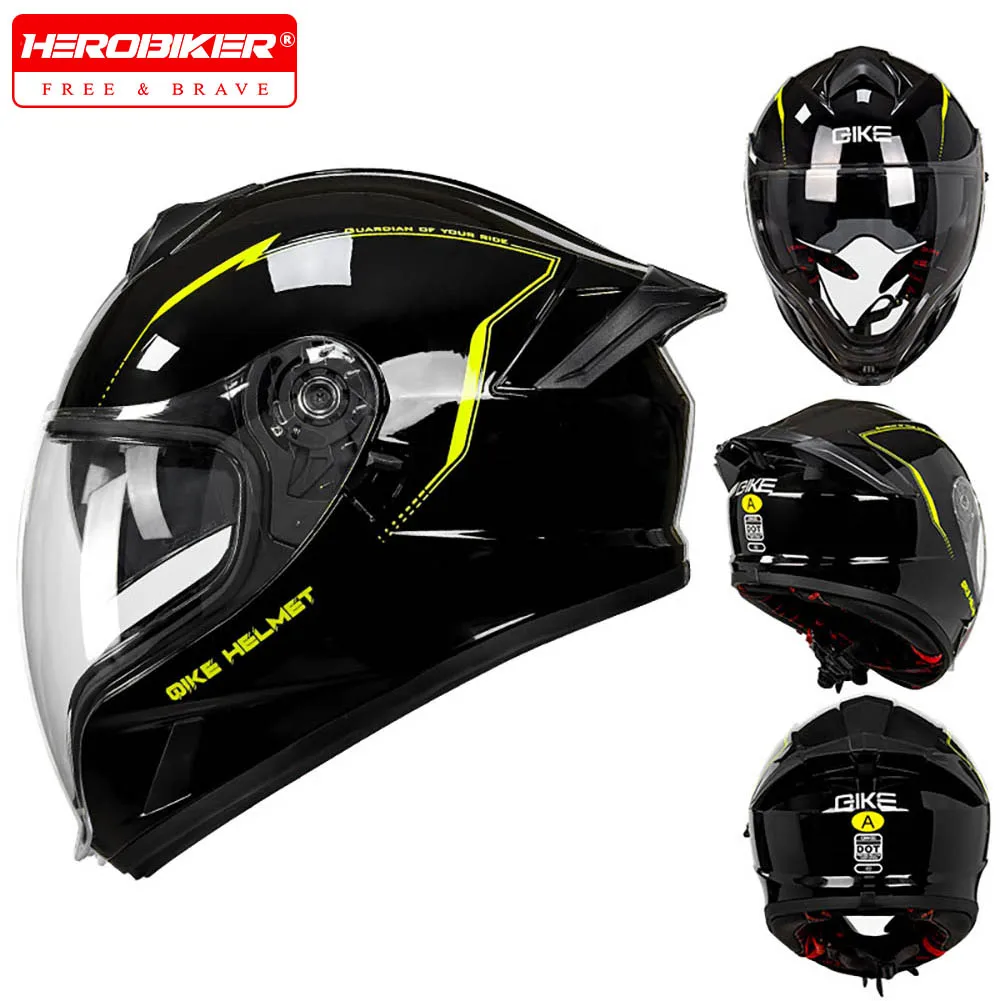 Motorcycle Helmet Full Face Double Lens Off-Road Racing Helmets Casco Moto Four Seasons Universal Helmet Waterproof Helmet
Motorcycle Helmet Full Face Double Lens Off-Road Racing Helmets Casco Moto Four Seasons Universal Helmet Waterproof Helmet