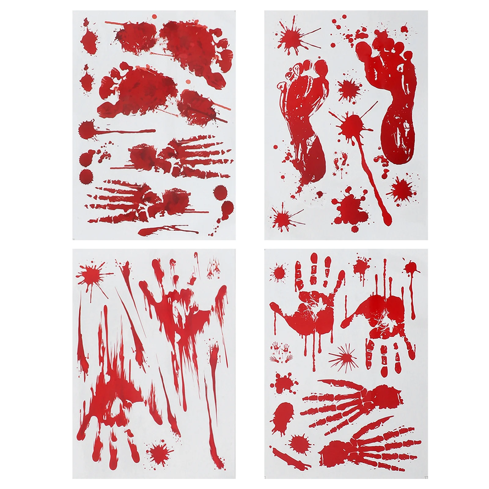2pcs 2 Rolls Blood Handprint Wall Stickers Halloween Window Decals For Party Haunted House Decorations Removable Horror Scene
2pcs 2 Rolls Blood Handprint Wall Stickers Halloween Window Decals For Party Haunted House Decorations Removable Horror Scene