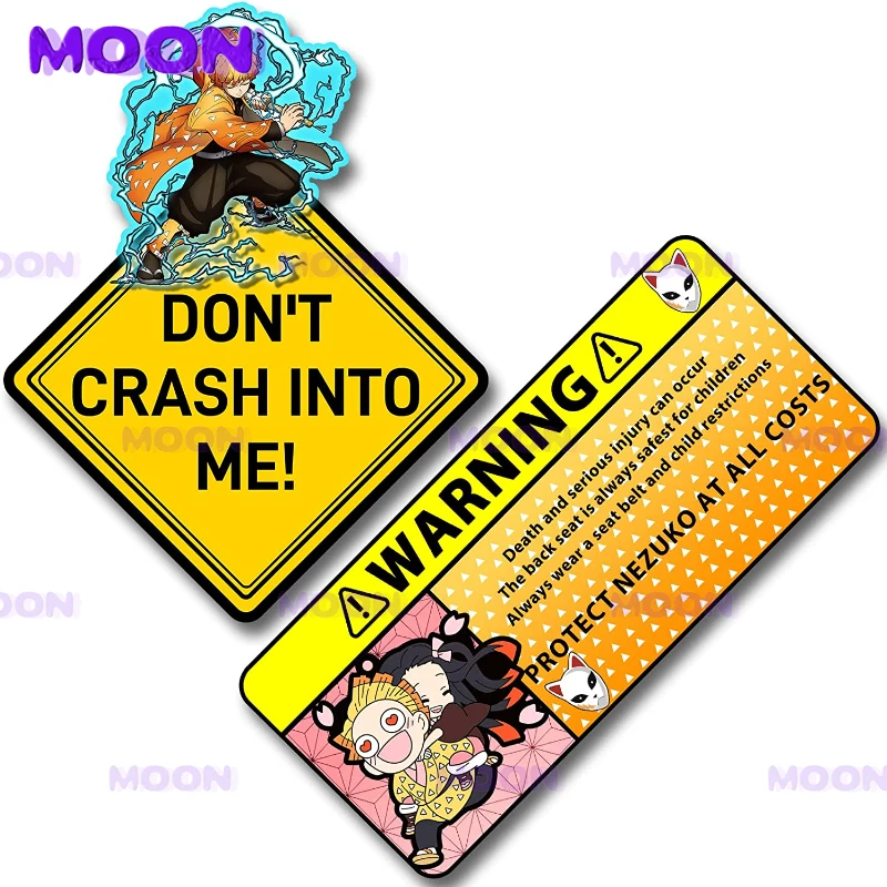 2-piece Combination Anime Warning Car Decal Trunk Motorcycle Decal Fun Bumper Sticker
2-piece Combination Anime Warning Car Decal Trunk Motorcycle Decal Fun Bumper Sticker