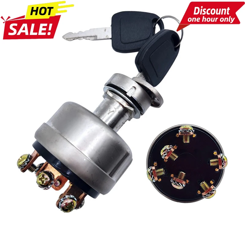 Excavator Ignition Switch with Keys 2549-1153B 301419-00106 for Daewoo Doosan Excavator DH55 DH60-7 DH130 DH170 DH220-3 DH220-5
Excavator Ignition Switch with Keys 2549-1153B 301419-00106 for Daewoo Doosan Excavator DH55 DH60-7 DH130 DH170 DH220-3 DH220-5