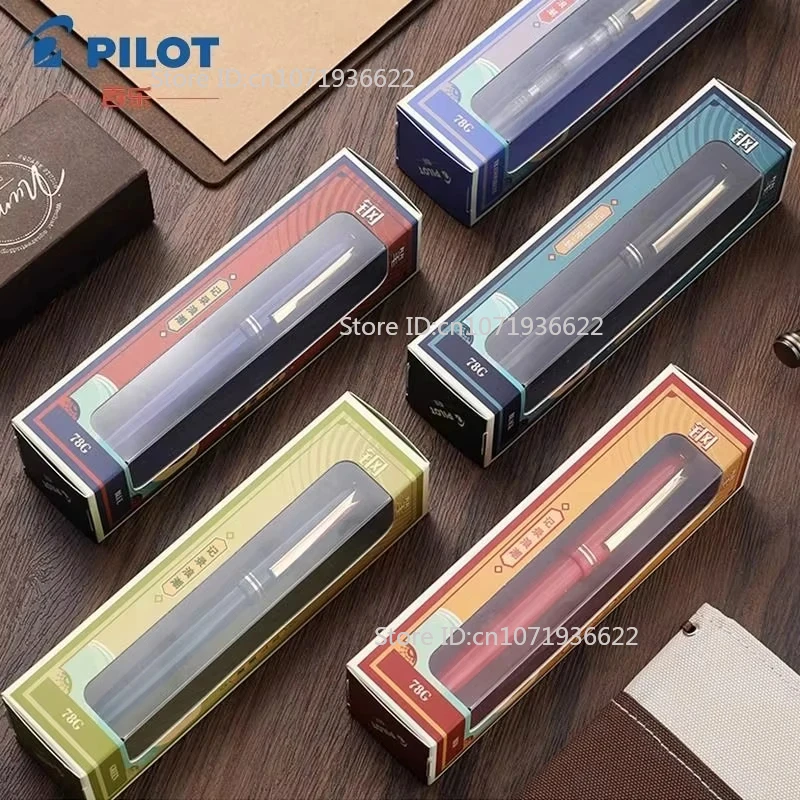 Красочная перьевая ручка Genius Pilot 78G из смолы, наконечник EF/F/M, классические канцелярские принадлежности, гладкое наконечник, легкая ручка для практики письма 
Красочная перьевая ручка Genius Pilot 78G из смолы, наконечник EF/F/M, классические канцелярские принадлежности, гладкое наконечник, легкая ручка для практики письма
