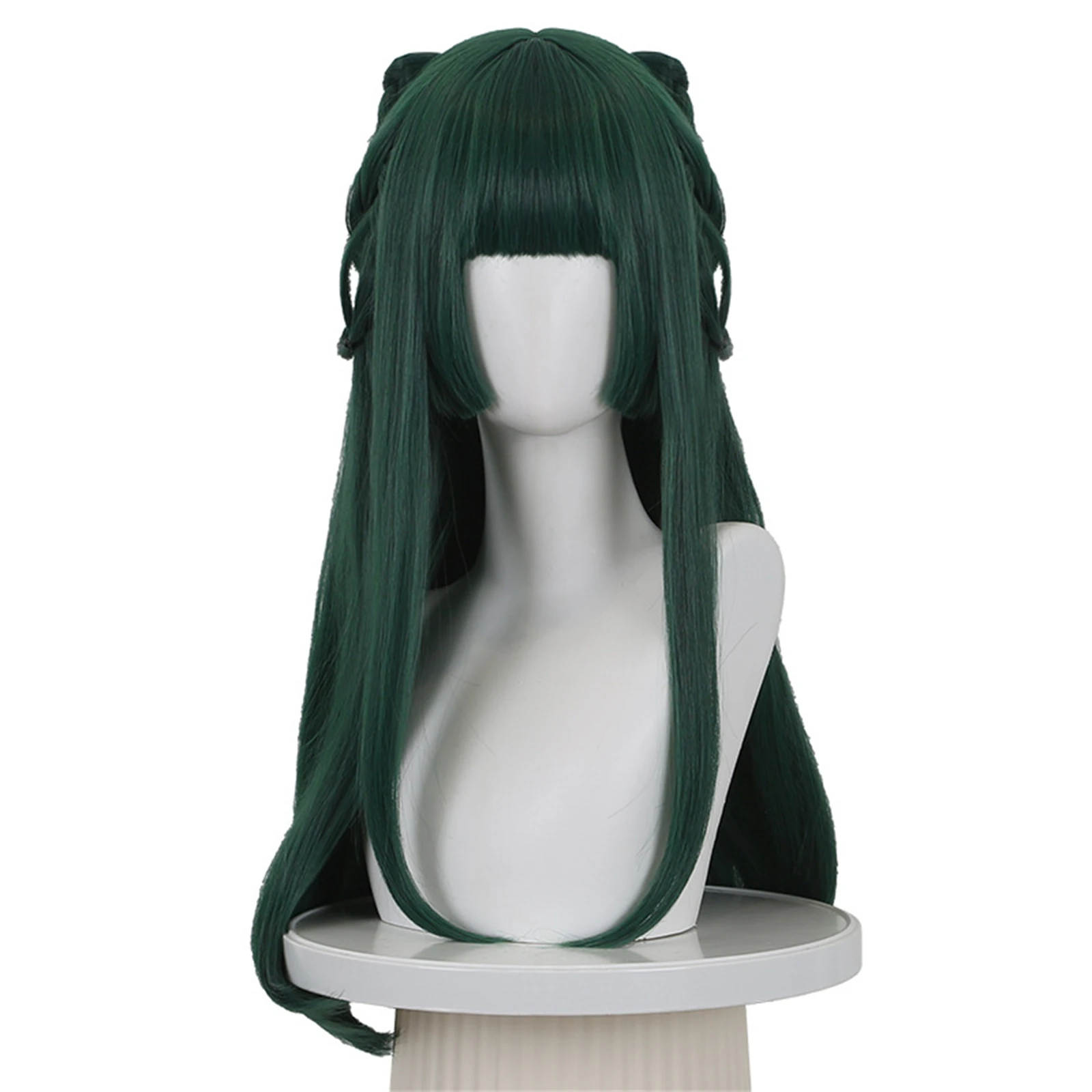Maomao Cosplay Wig Japanese Style Green Long Bangs Double Buns Synthetic Heat Resistant Hair Girls Anime Costume Party Wigs
Maomao Cosplay Wig Japanese Style Green Long Bangs Double Buns Synthetic Heat Resistant Hair Girls Anime Costume Party Wigs