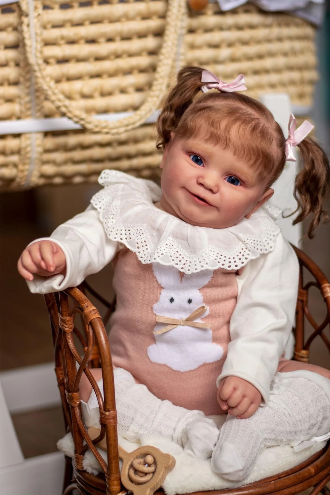 60CM Maddie Soft Cloth Body Huge Baby Reborn Toddler Girl Doll Lifelike 3D Painted Skin with Visible Veins Collecitle Art Doll
60CM Maddie Soft Cloth Body Huge Baby Reborn Toddler Girl Doll Lifelike 3D Painted Skin with Visible Veins Collecitle Art Doll