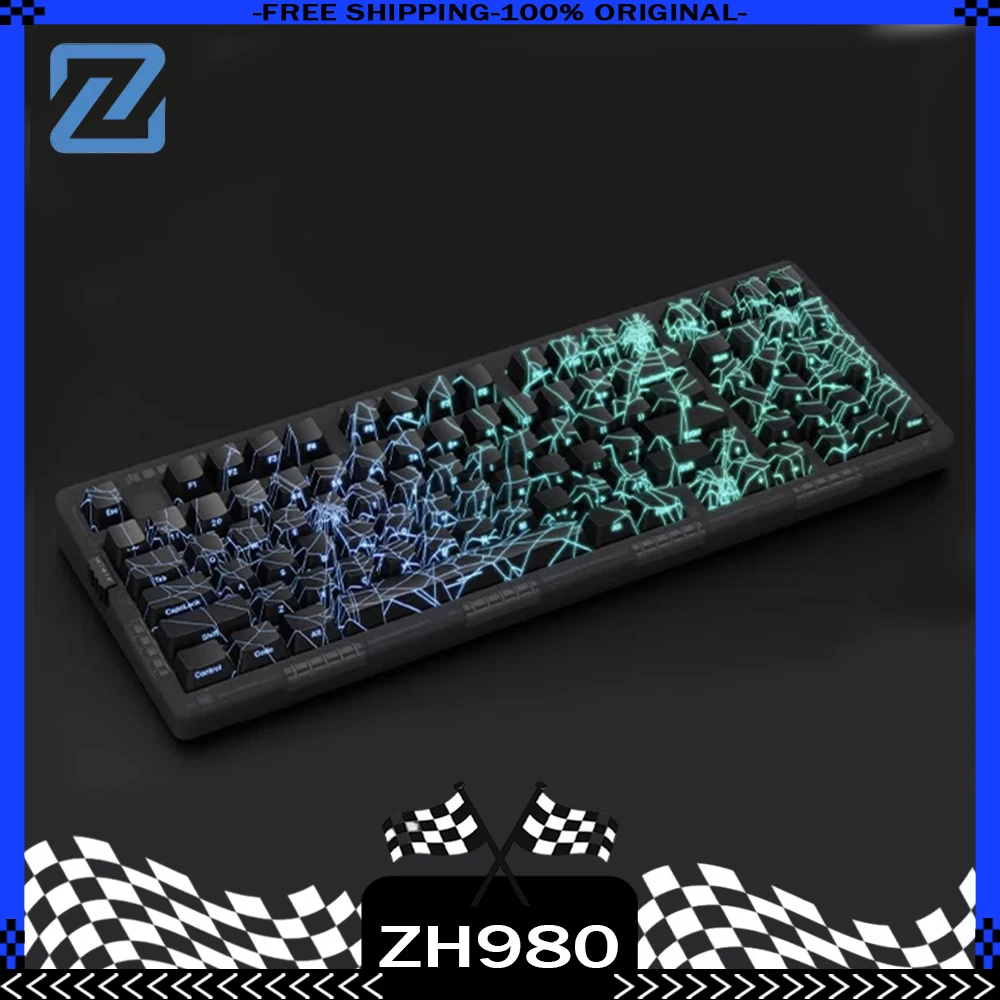 ZORNHER Zuohe ZH980 Spider Web Механическая клавиатура 3 режима RGB Беспроводные игровые клавиатуры Горячая замена Аксессуары для ПК Подарки
ZORNHER Zuohe ZH980 Spider Web Механическая клавиатура 3 режима RGB Беспроводные игровые клавиатуры Горячая замена Аксессуары для ПК Подарки