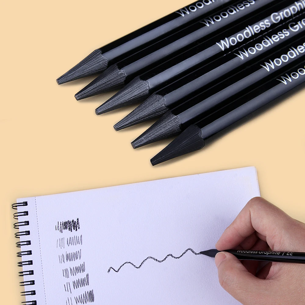 Suitable for art students, drawing charcoal pencils, woodless graphite sketch carbon pencil set
Suitable for art students, drawing charcoal pencils, woodless graphite sketch carbon pencil set