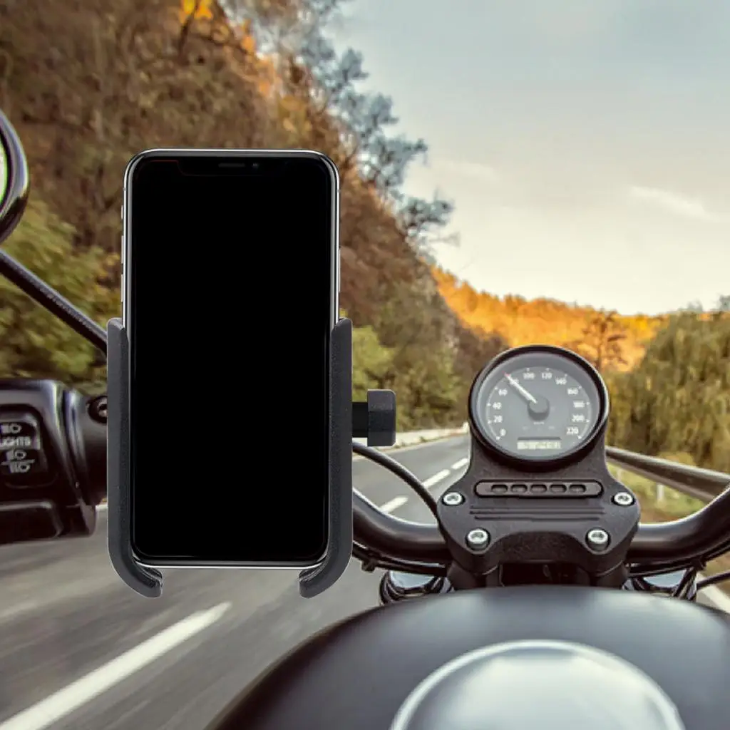 Adjustable Aluminum Motorcycle Cell Phone Holder Universal Navigation Bracket Bike Phone Mount Stand for Handlebar Riding
Adjustable Aluminum Motorcycle Cell Phone Holder Universal Navigation Bracket Bike Phone Mount Stand for Handlebar Riding