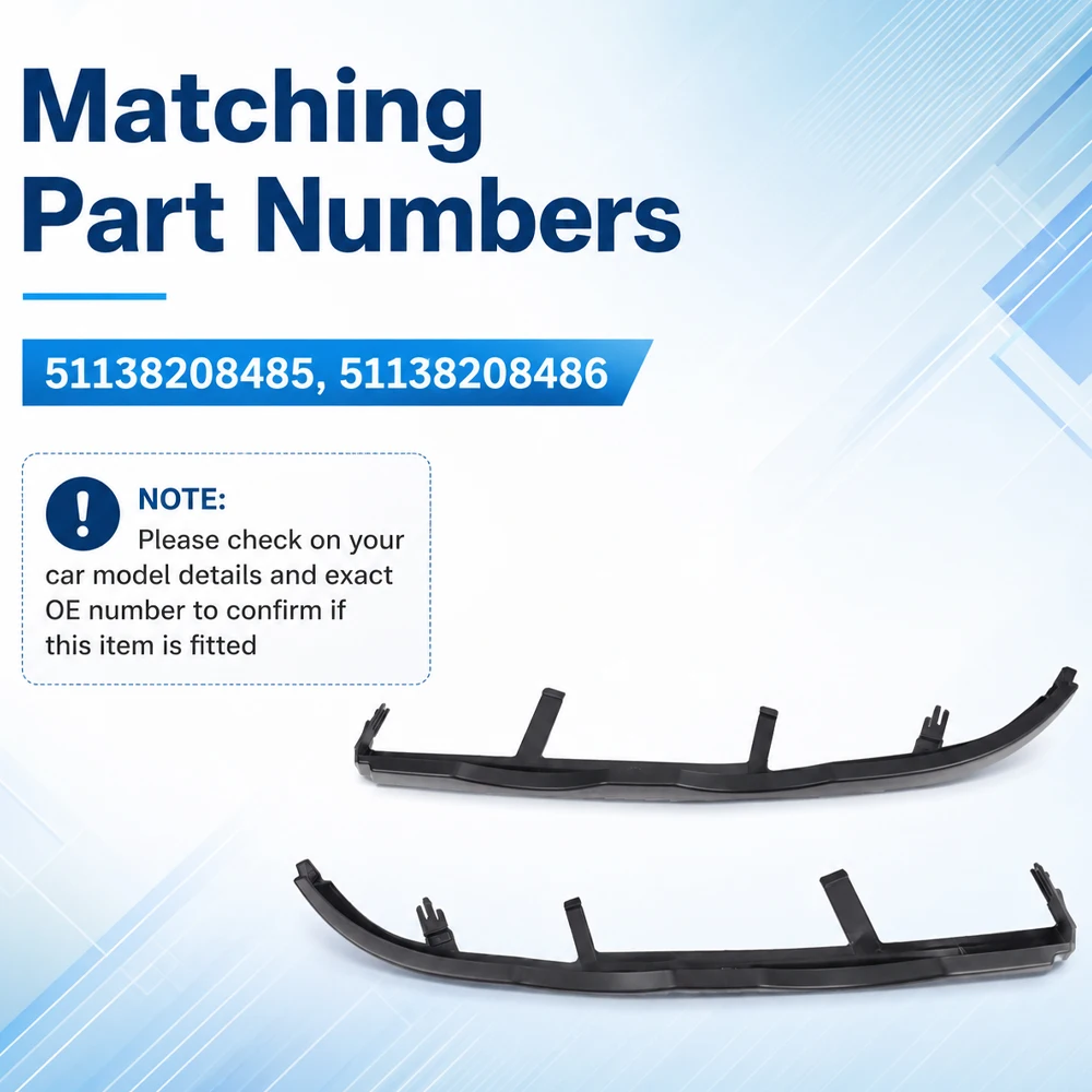 For BMW 3' E46 4-Door Sedan Without Headlight Washer 1998-2001 Front Bumper Lower Headlight Trim Panel 51138208485 51138208486
For BMW 3' E46 4-Door Sedan Without Headlight Washer 1998-2001 Front Bumper Lower Headlight Trim Panel 51138208485 51138208486