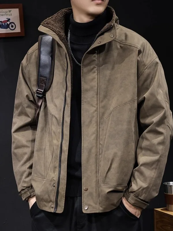 Lamb Velvet Jaet Men's Winter Warm Thi Casual Workwear Zipper Closure Cotton Clothes Stand Collar Youth Faion Polyester...
Lamb Velvet Jaet Men's Winter Warm Thi Casual Workwear Zipper Closure Cotton Clothes Stand Collar Youth Faion Polyester...