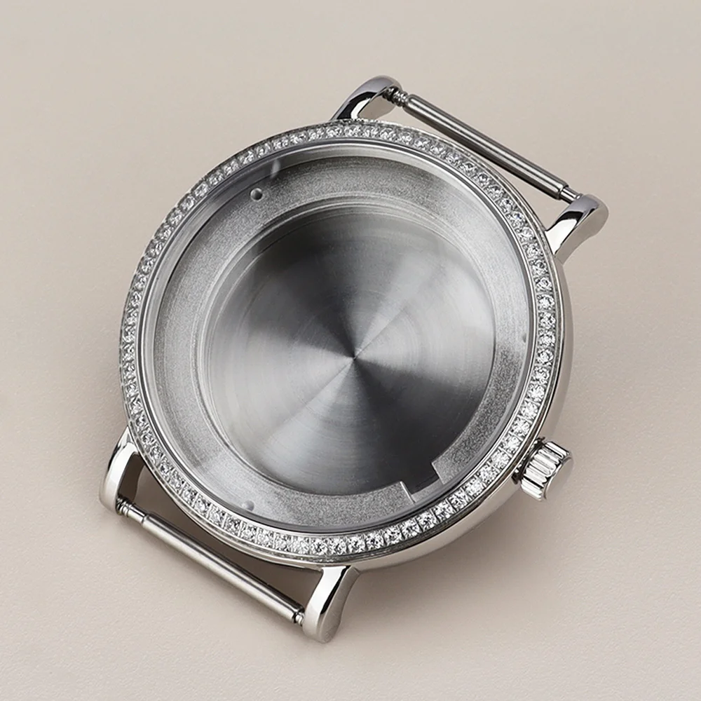 Ультратонкий корпус часов 40 мм, детали из нержавеющей стали, куполообразное сапфировое стекло для Miyota 9015, механические механизмы, аксессуары для часов
Ультратонкий корпус часов 40 мм, детали из нержавеющей стали, куполообразное сапфировое стекло для Miyota 9015, механические механизмы, аксессуары для часов