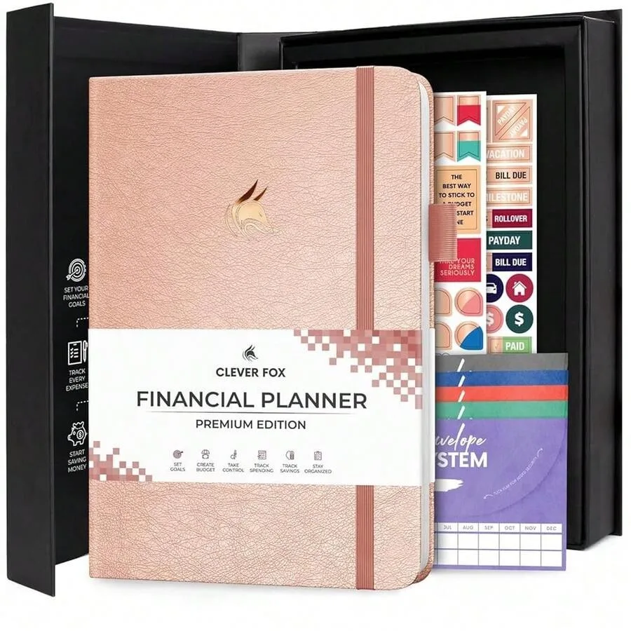 Clever Fox Budget Planner Premium Edition Expense Tracker Notebook + 5 Cash Envelopes, Budget Planner Organizer; Budget Book an
Clever Fox Budget Planner Premium Edition Expense Tracker Notebook + 5 Cash Envelopes, Budget Planner Organizer; Budget Book an