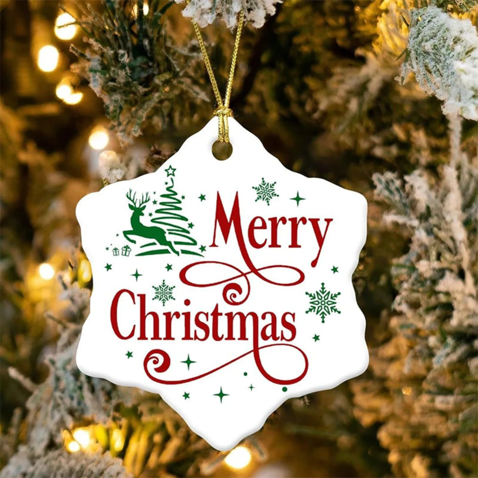 Custom Christmas Ceramic Ornaments - Personalized Holiday Decorations - Christmas Tree and Home Hanging Decorations
Custom Christmas Ceramic Ornaments - Personalized Holiday Decorations - Christmas Tree and Home Hanging Decorations