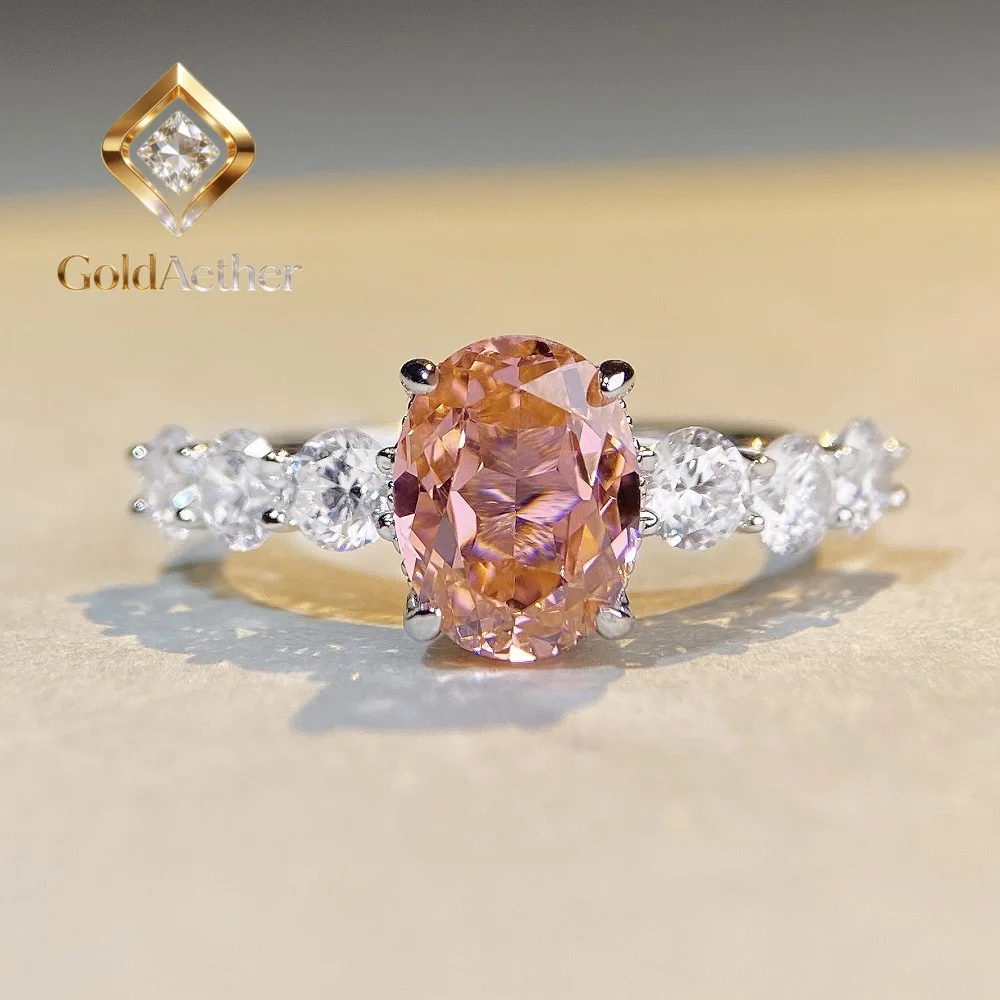 Роскошное женское кольцо GoldAether из цельной платины PT950 с розовым бриллиантом и муассанитом
Роскошное женское кольцо GoldAether из цельной платины PT950 с розовым бриллиантом и муассанитом