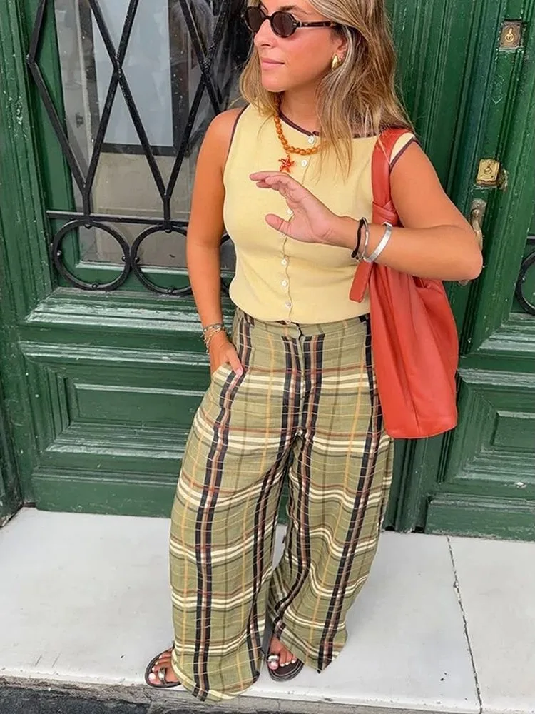 Striped Slim Fit Straight Leg Casual Pants High Waist Elastic Waist Polyester Fiber Ladies Casual Trousers
Striped Slim Fit Straight Leg Casual Pants High Waist Elastic Waist Polyester Fiber Ladies Casual Trousers