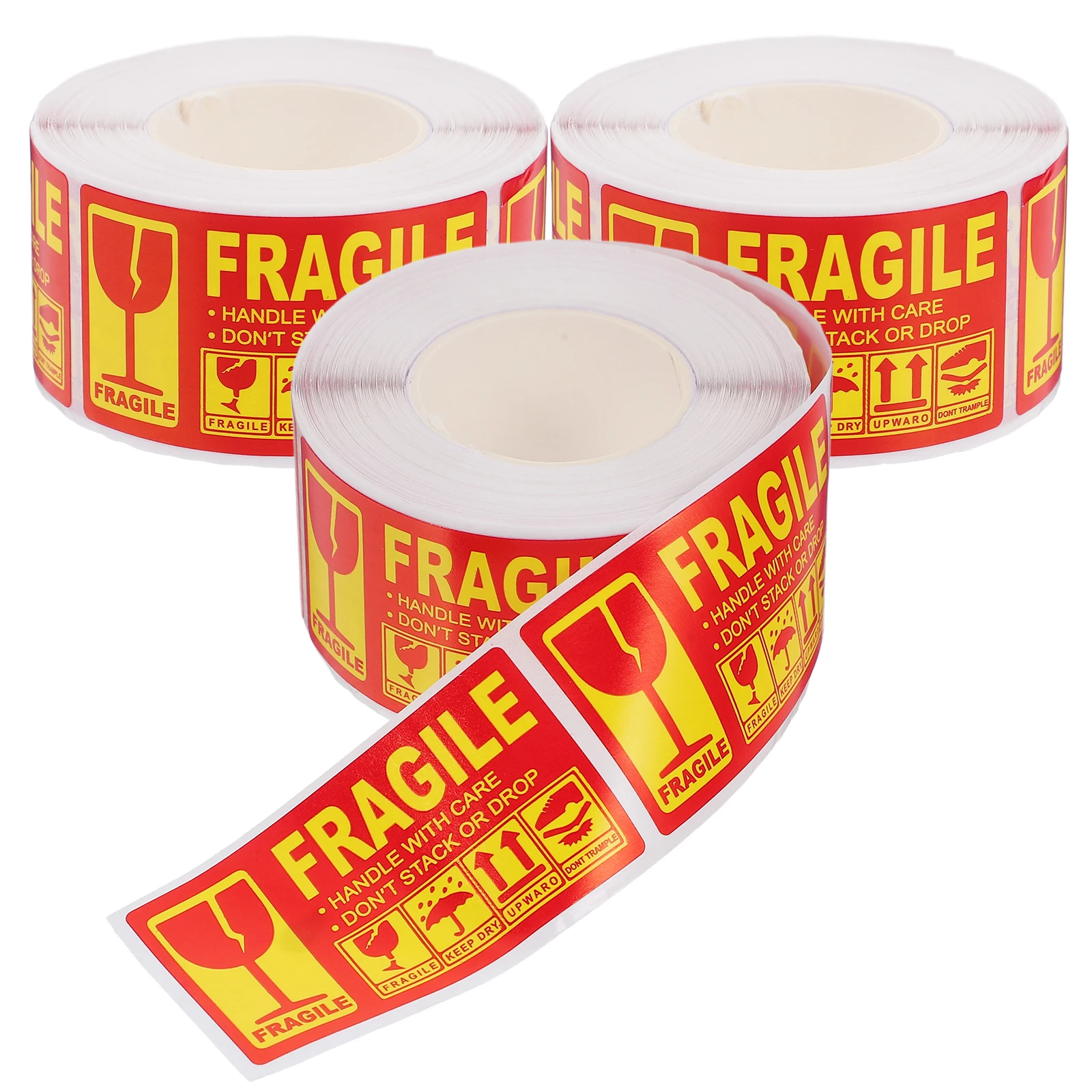 3pcs 3 Rolls Fragile Label Packing Tape Handling Adhesive Stickers Packaging Warning Tamper Evident Safe Material Easy Apply
3pcs 3 Rolls Fragile Label Packing Tape Handling Adhesive Stickers Packaging Warning Tamper Evident Safe Material Easy Apply