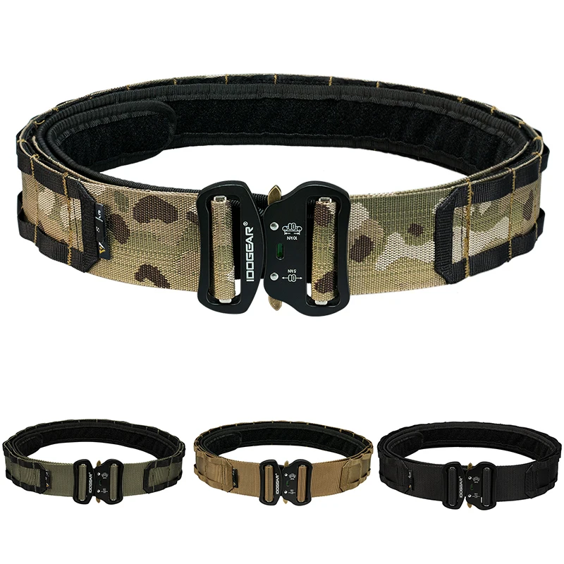 IDOGEAR Hunting Molle Tactical 2 Inch Combat Belt Quick Release Buckle Outdoor Sports Mens Belt Two-in-One Airsoft Accessories
IDOGEAR Hunting Molle Tactical 2 Inch Combat Belt Quick Release Buckle Outdoor Sports Mens Belt Two-in-One Airsoft Accessories