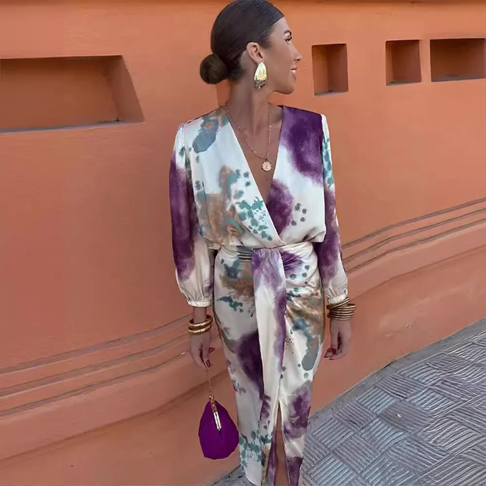 2025 Women Fashion Tie Dye Printed Blouse Skirt Sets Chic Lady Casual v neck Blouse and Skirt 2pcs set dress
2025 Women Fashion Tie Dye Printed Blouse Skirt Sets Chic Lady Casual v neck Blouse and Skirt 2pcs set dress