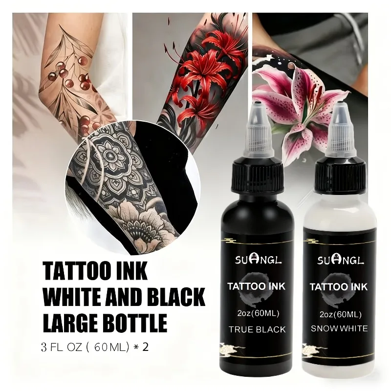 1/2pcs Black and white tattoo ink, large-capacity tattoo ink - Smooth coloring, clear colors, practice tattoo ink for graffiti
1/2pcs Black and white tattoo ink, large-capacity tattoo ink - Smooth coloring, clear colors, practice tattoo ink for graffiti