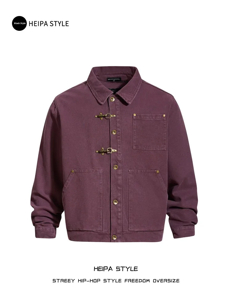 Waed Vintage Heavyweight Lobster Bule Cleanfit Jaet ex Collared High Street American Sle ort Wide Outerwear Trendy
Waed Vintage Heavyweight Lobster Bule Cleanfit Jaet ex Collared High Street American Sle ort Wide Outerwear Trendy