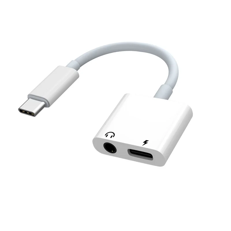 2 In 1 Type C To 3.5mm Aux Earphone Jack Audio Charging Splitter Adapte Cable For Xiaomi Huawei Wired Headphones Connector
2 In 1 Type C To 3.5mm Aux Earphone Jack Audio Charging Splitter Adapte Cable For Xiaomi Huawei Wired Headphones Connector