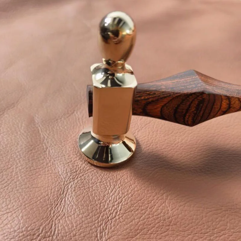 For leather making (260mm), professional mirror polished copper stitch hammer 
For leather making (260mm), professional mirror polished copper stitch hammer
