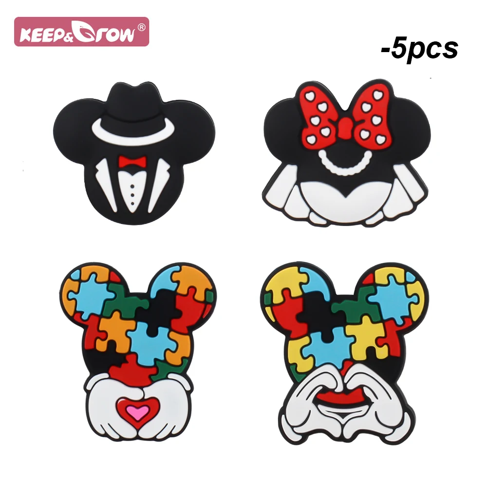 5Pcs Baby Silicone Beads Nursing Chewing Teether Teething Cute Heart Mouse Beads for Pacifier Clips Chain DIY Making Necklace
5Pcs Baby Silicone Beads Nursing Chewing Teether Teething Cute Heart Mouse Beads for Pacifier Clips Chain DIY Making Necklace