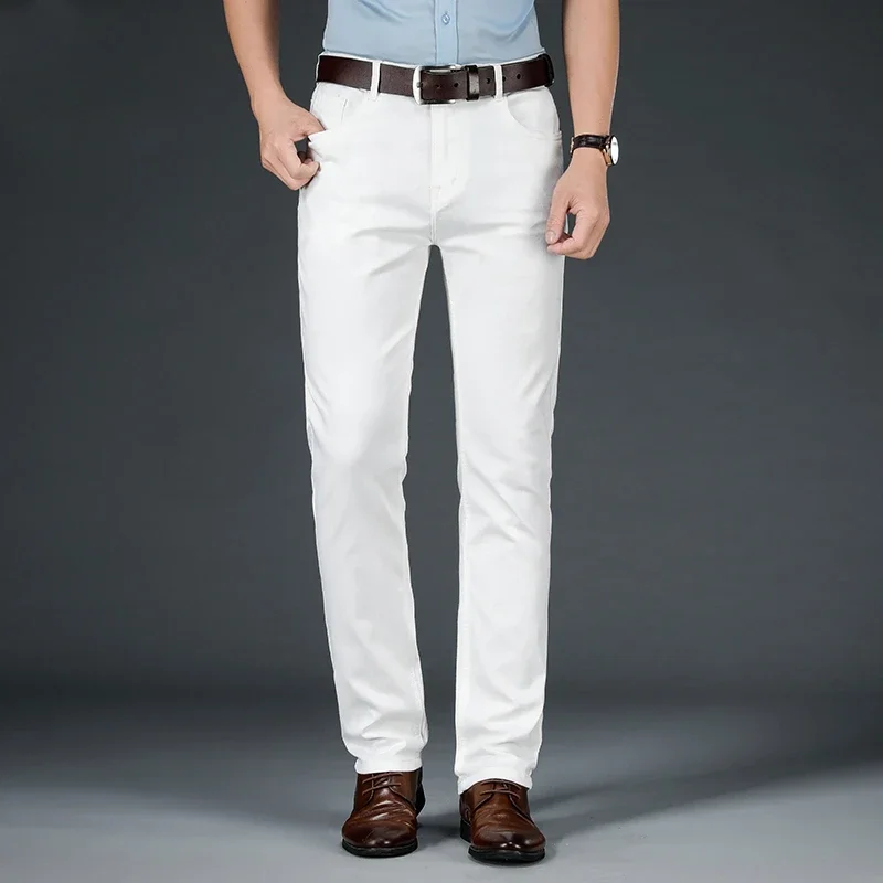 2023 New Spring Summer Jeans Men Fashion Casual Classic Style Business Straight Fit Soft Trousers Male Advanced White Pants 40
2023 New Spring Summer Jeans Men Fashion Casual Classic Style Business Straight Fit Soft Trousers Male Advanced White Pants 40
