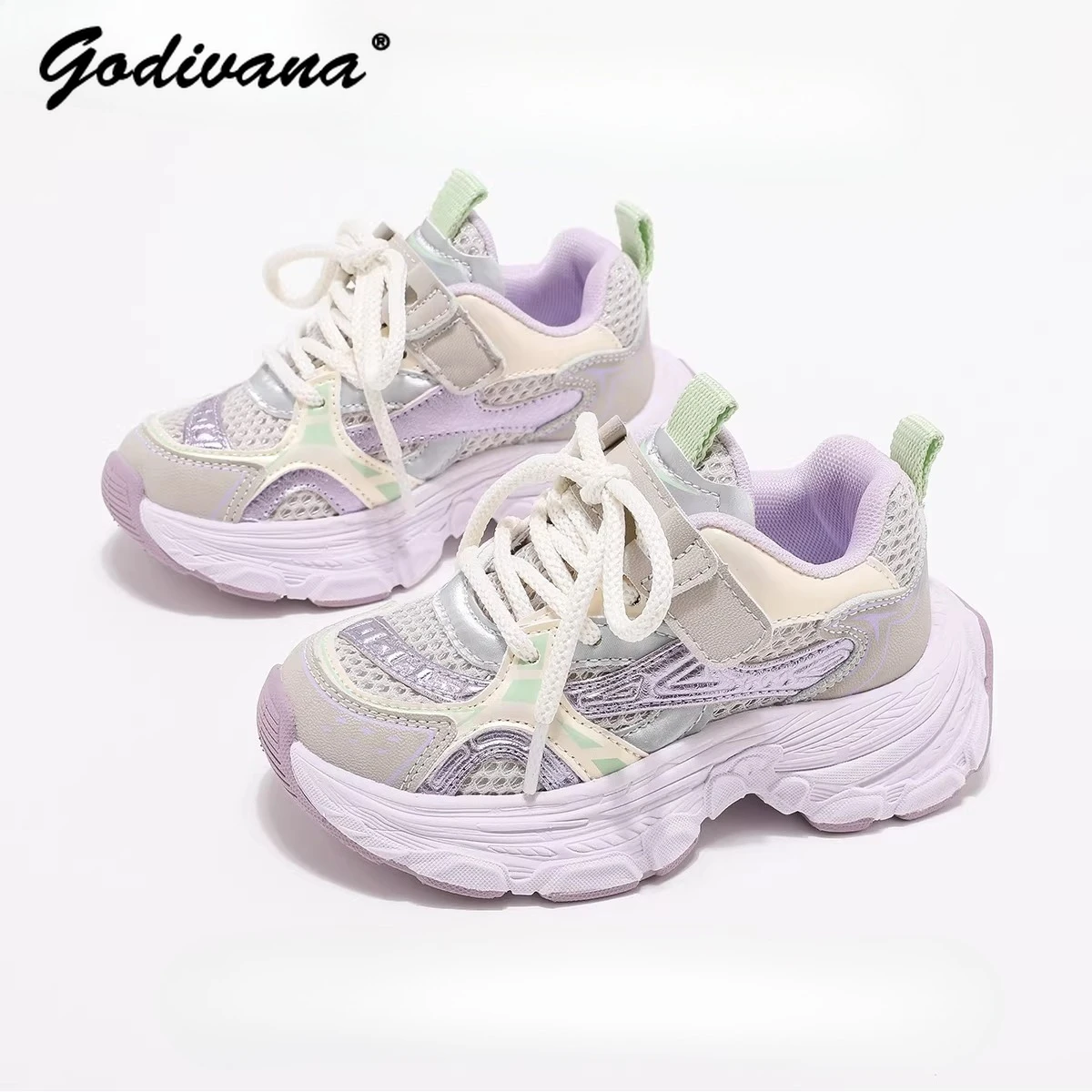 Girls Fashion Breathable Casual Chunky Sneakers New 2026 Spring and Autumn Hook&loop Shoes Wear-resistant Children Sports Shoes
Girls Fashion Breathable Casual Chunky Sneakers New 2026 Spring and Autumn Hook&loop Shoes Wear-resistant Children Sports Shoes