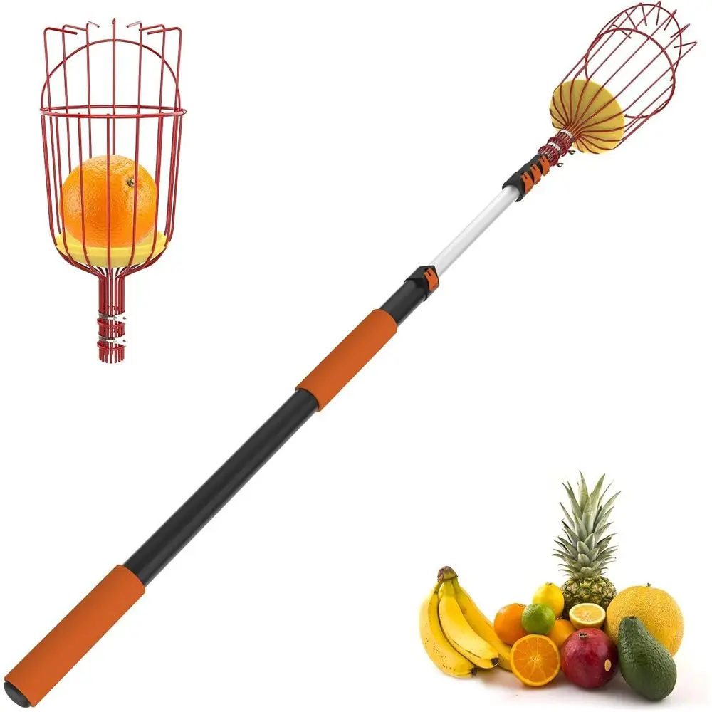 SISIUPASSIE 20T Reach ruit Picker, Picker Pole with Basket Telescoping Tool or Lemon Orange Mango Avocado ruit Tree Picking
SISIUPASSIE 20T Reach ruit Picker, Picker Pole with Basket Telescoping Tool or Lemon Orange Mango Avocado ruit Tree Picking