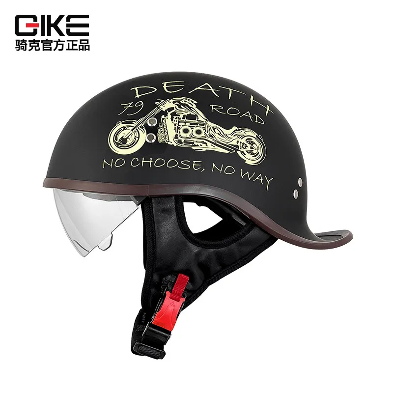 QIKE Motorcycle Helmet for Men and Women, 3C Certified, All-Season Universal Retro Safe Riding Half Helmet
QIKE Motorcycle Helmet for Men and Women, 3C Certified, All-Season Universal Retro Safe Riding Half Helmet