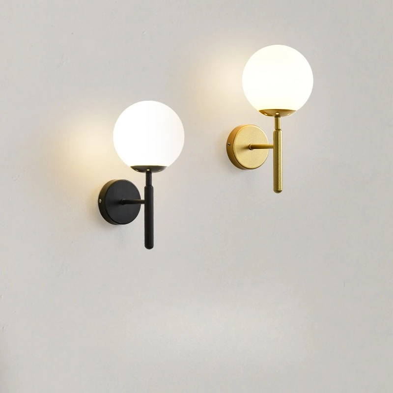 Wall Lamp Bedroom Beside Glass Ball LED Wall Lights Nordic Modern Indoor Wandlamp Bathroom Stair Lights Aisle Lighting Fixtures
Wall Lamp Bedroom Beside Glass Ball LED Wall Lights Nordic Modern Indoor Wandlamp Bathroom Stair Lights Aisle Lighting Fixtures