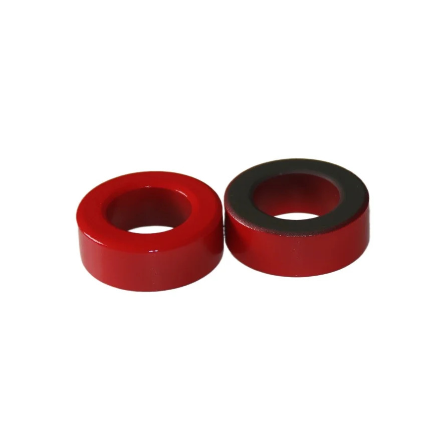 T157-2 Железные ферритовые тороидальные сердечники 40*24*14,5 мм Для индукторов Железный порошковый сердечник Красное кольцо Низкая проницаемость
T157-2 Железные ферритовые тороидальные сердечники 40*24*14,5 мм Для индукторов Железный порошковый сердечник Красное кольцо Низкая проницаемость