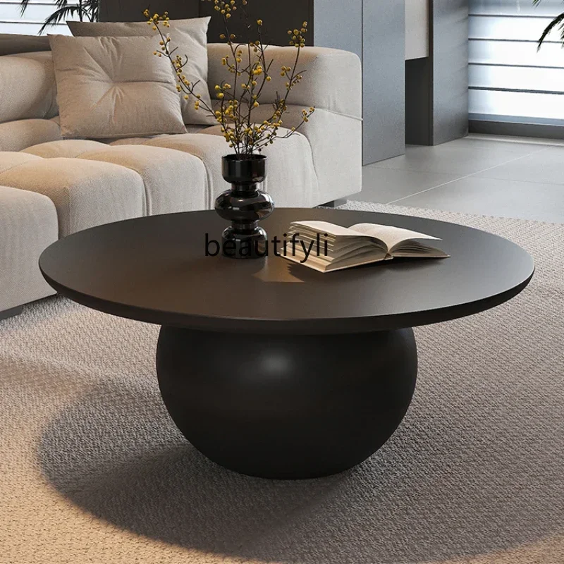 Y Italian minimalist coffee table living room home designer creative black fiberglass round tea table artistic sense
Y Italian minimalist coffee table living room home designer creative black fiberglass round tea table artistic sense