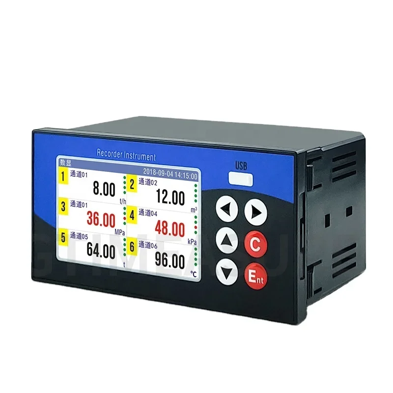 1-6 channel pressure temperature humidity data logger bar graph curve digital display
1-6 channel pressure temperature humidity data logger bar graph curve digital display