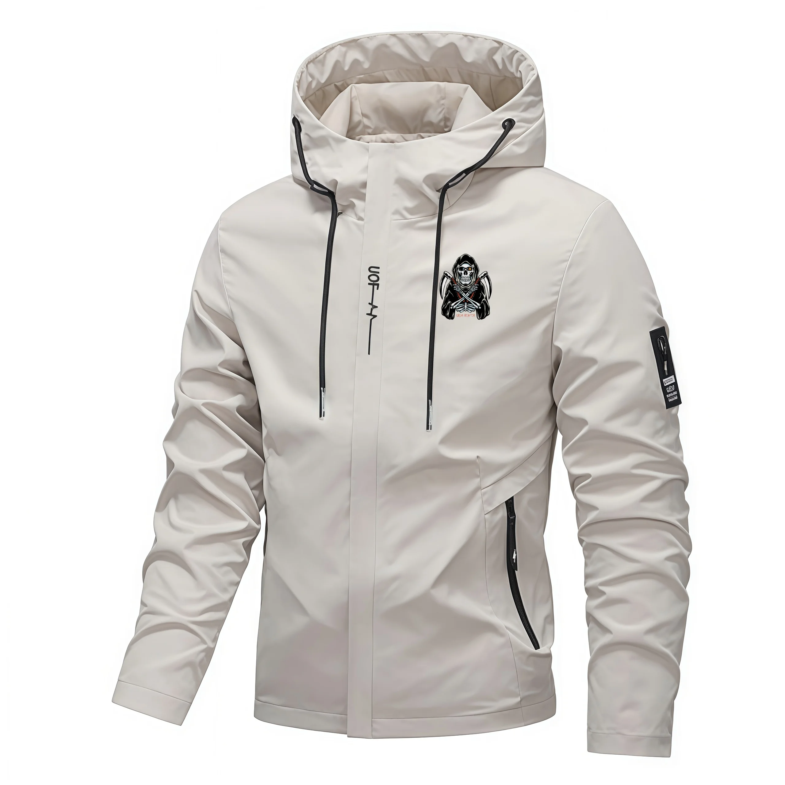 Мужская куртка осень-зима 2026: модная, с принтом черепов, уличная, с капюшоном, повседневная, трендовая, новая мужская одежда, пальто
Мужская куртка осень-зима 2026: модная, с принтом черепов, уличная, с капюшоном, повседневная, трендовая, новая мужская одежда, пальто