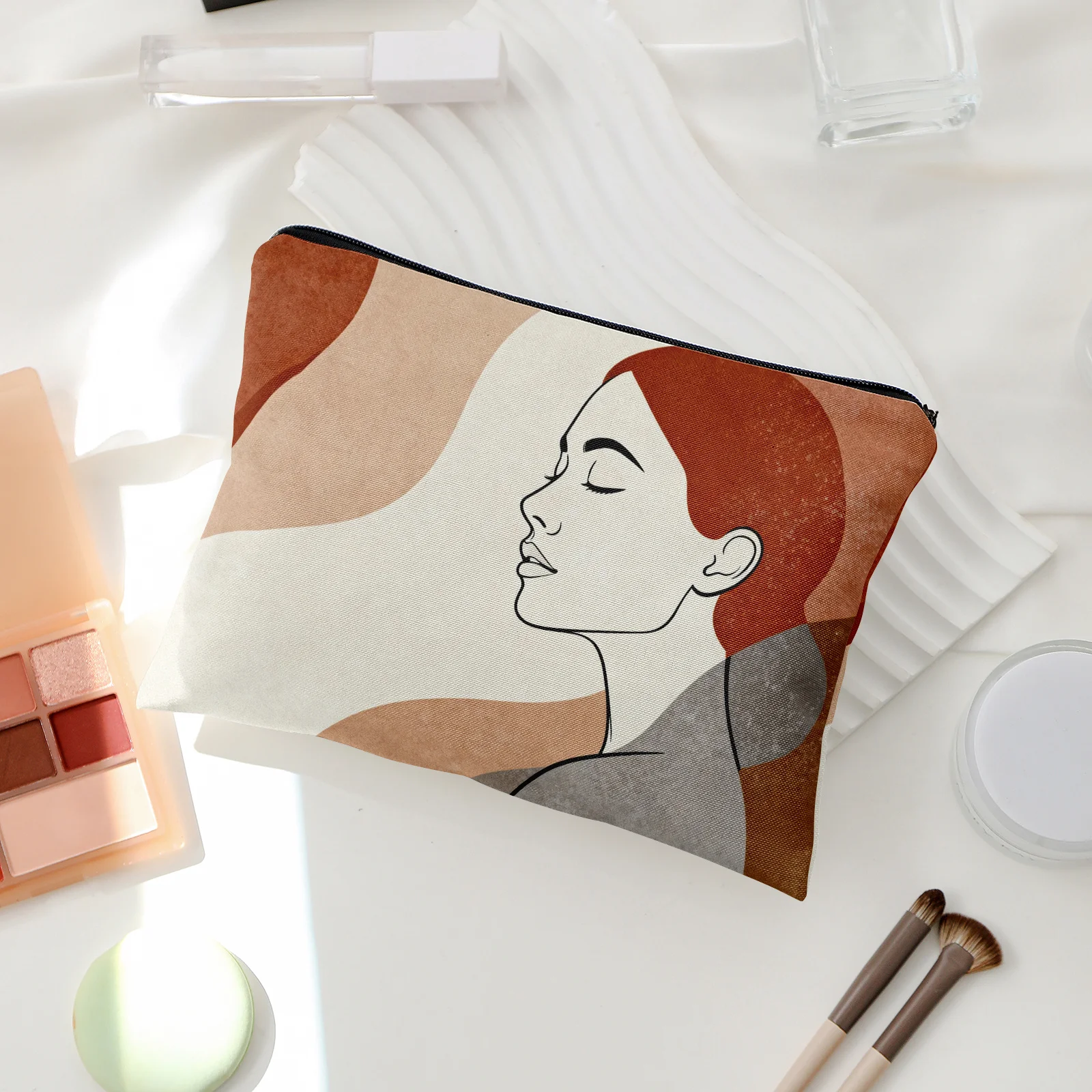 "Serene Profile" Storage Bag Artistic Line Female Profile Illustration Makeup Pouch Travel Toiletry Bag Multi-purpose Organizer
"Serene Profile" Storage Bag Artistic Line Female Profile Illustration Makeup Pouch Travel Toiletry Bag Multi-purpose Organizer