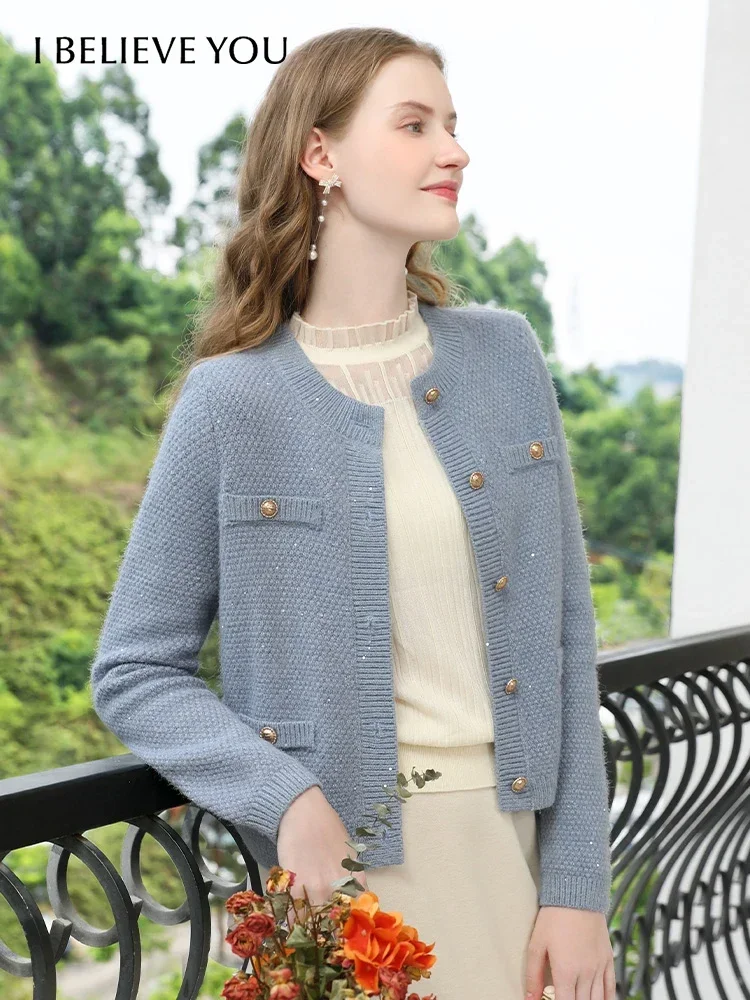 I BELIEVE YOU Tweed Sweater Cardigan for Women 2024 Spring Autumn New Trendy Crew-neck Gentle Chic Female Knit Coat 2241145739
I BELIEVE YOU Tweed Sweater Cardigan for Women 2024 Spring Autumn New Trendy Crew-neck Gentle Chic Female Knit Coat 2241145739